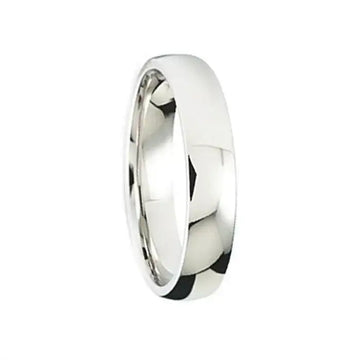 Domed Polished Finish Comfort-Fit Women’s Wedding Band by Crown Ring - 4mm - Larson Jewelers