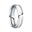 VALERIANUS Tungsten Carbide Wedding Ring with Silver Inlay & Polished Center - 6mm - Larson Jewelers