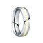 DOMITIANUS 18K Yellow Gold Inlaid Tungsten Wedding Band with Polished Finish - 6mm - Larson Jewelers