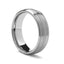 LANCASTER Benchmark Domed Satin Tungsten Ring with Dual Grooves - 7 mm - Larson Jewelers