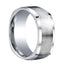 EMERITUS Benchmark Square Cobalt Chrome Wedding Band with Brushed Center - 9 mm - Larson Jewelers