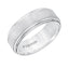 BAIN White Tungsten Band W/ A Double Stepped Edge & Satin Center W/Bright Edges by Triton Rings - 8mm - Larson Jewelers