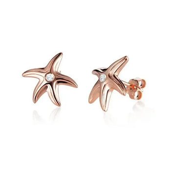 14K Rose Gold Starfish Pendant - Larson Jewelers