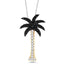 14K White Gold 1/5 Ct.Tw Diamond Palm Tree Pendant - Larson Jewelers