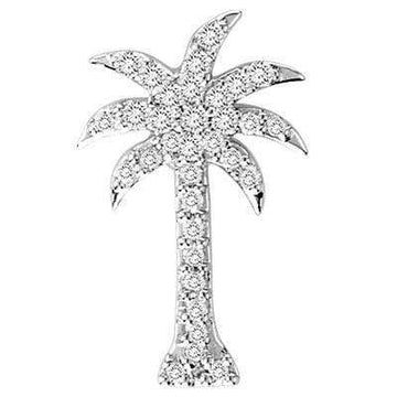 14K White Gold 1/5 Ct.Tw. Diamond Slide Pendant - Larson Jewelers