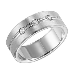Cobalt Chrome 5mm flat comfort fit wedding bands – DELLAFORA