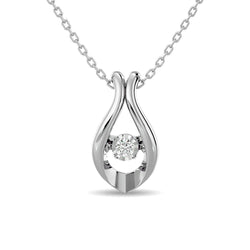Diamond 1/50 ct tw Fashion Pendant in Sterling Silver - Larson Jewelers