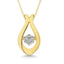 10K Yellow Gold 1/20 Ct.Tw. Moving Diamond Fashion Pendant - Larson Jewelers