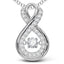 14K White Gold 1/5 Ct.Tw. Moving Diamond Fashion Pendant - Larson Jewelers