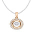 10K Rose Gold 1/5 Ct.Tw. Moving Diamond Fashion Pendant - Larson Jewelers