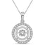 10K White Gold 1/5 Ct.Tw. Glittering Stars Moving Diamond Fashion Pendant - Larson Jewelers