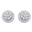 10K White Gold 1/4 Ct.Tw.Diamond Flower Stud Earrings - Larson Jewelers