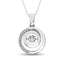 Sterling Silver 1/8 Ct.Tw.Moving Diamond Fashion Pendant - Larson Jewelers