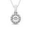 Sterling Silver Moving Diamond Accent Fashion Pendant - Larson Jewelers
