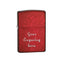 Zippo Lighter Candy Apple Red Classic Engravable Grooms Gift USA - Larson Jewelers