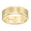 BERGMAN Flat Yellow Tungsten Carbide Round Edge Comfort Fit Band with Satin Finish Center by Triton Rings - 8mm - Larson Jewelers