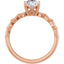MADISON 18K Rose Gold Oval Lab Grown Diamond Engagement Ring