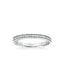 Keira Contemporary Diamond And Rope Wedding Band in Platinum
