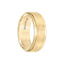 AVEN Gold Plated Tungsten Carbide Step Edge Comfort Fit Band with Hammered Center by Triton Rings - 8mm - Larson Jewelers