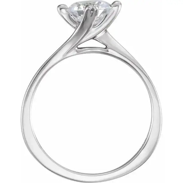 GWENDOLYN Lab Diamond Engagement Ring Setting for Round Stones - Larson Jewelers
