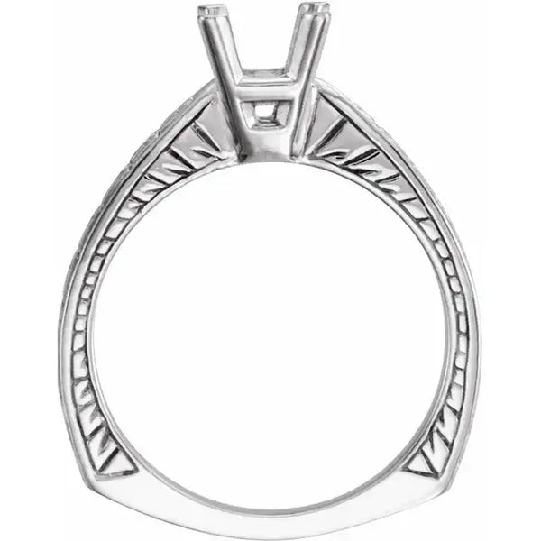 IVY Lab Diamond Engagement Ring Setting for Round Stones - Larson Jewelers