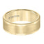 BERGMAN Flat Yellow Tungsten Carbide Round Edge Comfort Fit Band with Satin Finish Center by Triton Rings - 8mm - Larson Jewelers