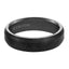 DION Beveled Black Tungsten Ring with Florentine Finish by Triton Rings - 6 mm - Larson Jewelers