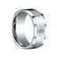 CONRAD Benchmark Brushed Center Square Titanium Wedding Ring - 9mm - Larson Jewelers