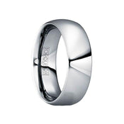FLAVIANUS Tungsten Carbide Wedding Band with Polished Finish - 6mm & 8mm - Larson Jewelers