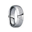 FULVIUS Tungsten Wedding Ring with Engraved Greek Key Motif & Polished Finish - 8mm - Larson Jewelers