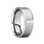IOVIANUS Tungsten Carbide Wedding Band with Brushed Matte Center & Polished Edges - 6mm & 8mm - Larson Jewelers