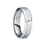 IOVITA Tungsten Comfort Fit Band with Polished & Brushed Matte Grooves - 6mm & 8mm - Larson Jewelers