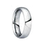 IULIUS polished tungsten carbide comfort-fit wedding band with rounded profile, polished finish, interior 'Torque' branding