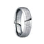 LAURENTIUS Tungsten Carbide Polished Ring with Engraved Greek Key Pattern - 6mm - Larson Jewelers