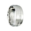 CAGE Brushed Cobalt Flat Wedding Ring with Polished Center Grooves - 9mm - Larson Jewelers