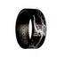 Matte Finish Torque Black Cobalt Men’s Wedding Band with Center Laser Celtic Design - 9 mm - Larson Jewelers