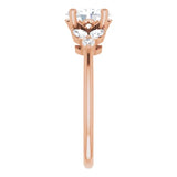 AURELIE 14K Rose Gold Oval Lab Grown Diamond Engagement Ring