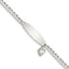 Sterling Silver Heart Charm ID Bracelet - 7.5in - Larson Jewelers