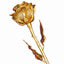 24k Gold Dipped Rose With Lustrous Lacquer Finish - Larson Jewelers