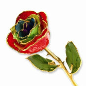 Gold Dipped Gypsy Rainbow Rose With Lacquer Finish - Larson Jewelers