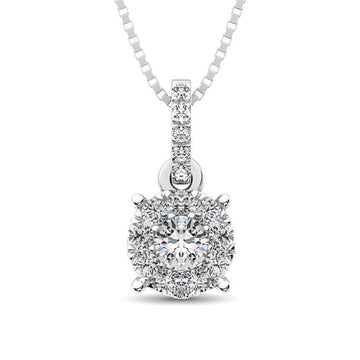 14K White Gold 1/3 Ct.Tw. Diamond Fashion Pendant - Larson Jewelers