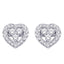 10K White Gold 1/6 Ct.Tw. Diamond Heart Earrings - Larson Jewelers