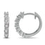 14K White Gold 1/5 Ct.Tw.Diamond Huggie Earrings - Larson Jewelers