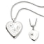 Sterling Silver Diamond Heart Locket & Pendant Necklace Set - Larson Jewelers