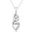 10K White Gold 2/5 Ct.Tw.Moving Diamond Fashion Pendant - Larson Jewelers