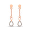10K Rose Gold 1/10 Ct.Tw.Diamond Infinity Earrings - Larson Jewelers