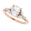 ROSALIE 14K Rose Gold Oval Lab Grown Diamond Engagement Ring
