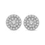 14K White Gold 1 Ctw Invisible Diamond Fashion Earrings - Larson Jewelers