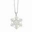 Collier flocon de neige en argent sterling et zircones cubiques brillants