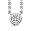 Diamond 1/10 Ct.Tw. Solitaire Necklace in 10K White Gold - Larson Jewelers
